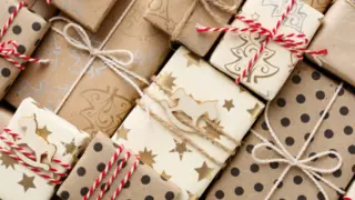 presents wrapped for the holidays