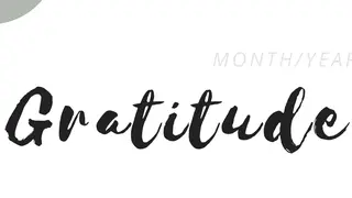 Gratitude journal revision