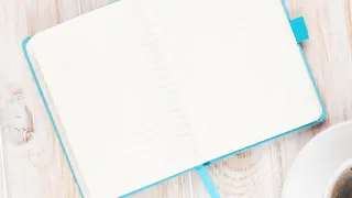 JournalwithCoffeeOnTable